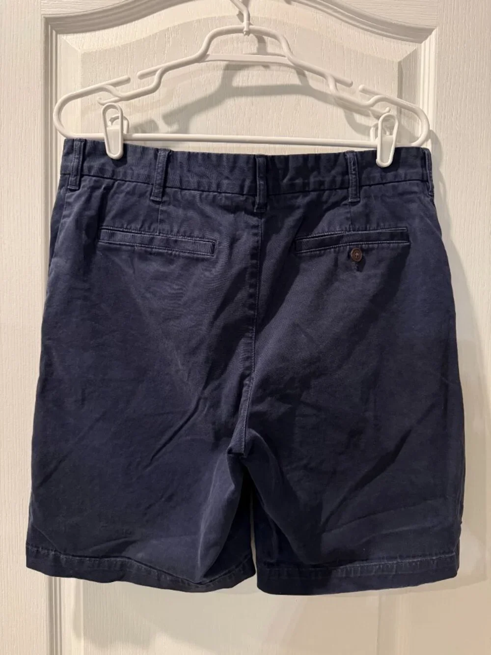 Land's End Men's Traditional Fit Chino Shorts Navy Size 32 8.5